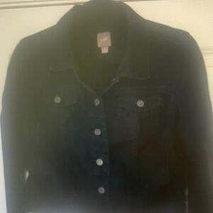 J.Jill Women’s Blue Linen Button Down Jacket